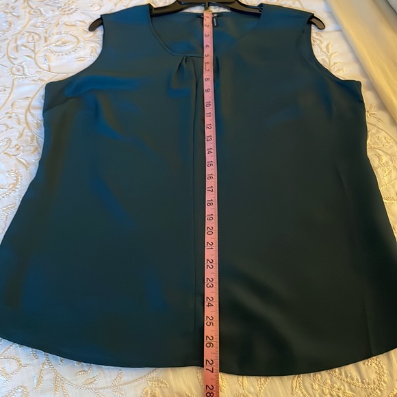 🎄 Nic + Zoe Green Sleeveless Top size L Large NWOT - Picture 6 of 7